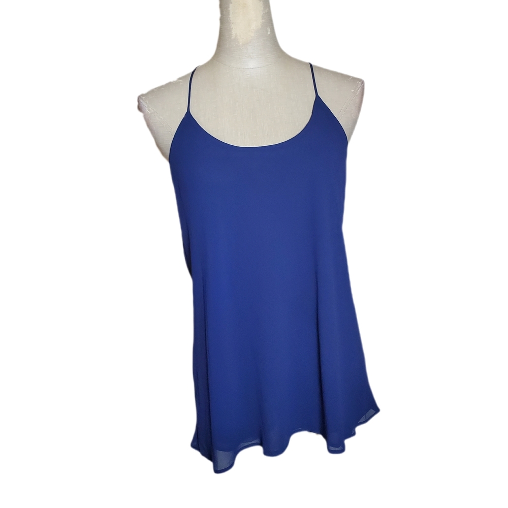 Be Real Elegant Navy Blue Women's Tank Top Sz S